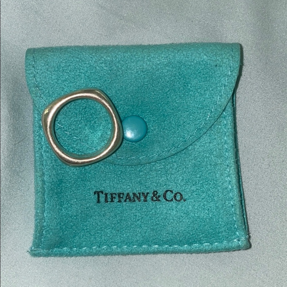 Tiffany & Co Sterling Silver Square Ring size 7
